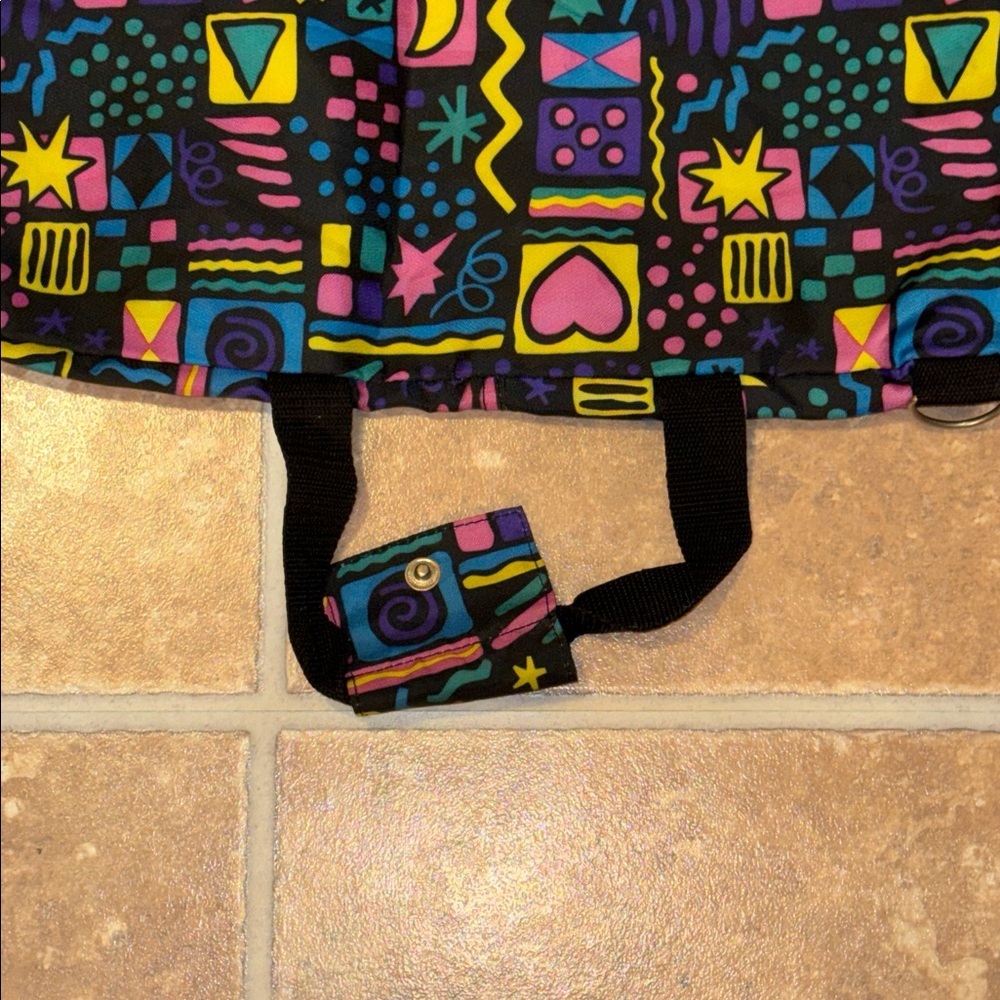 RARE! 1990’s BODY WORKS GYM, DANCE, TOTE, Garment Bag Zip Luggage Weekender - Picture 5 of 12